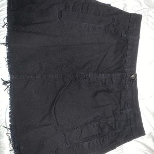 Black Denim Skirt